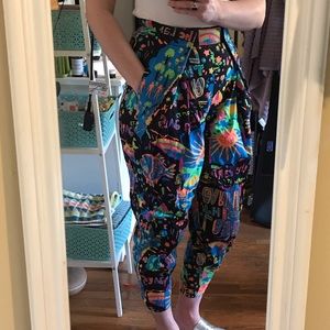 Vintage neon “save the earth” pants